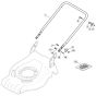 SP460 PD - 2012-2013 - 295486123/MFR - Mountfield Rotary Mower Lower Handle Diagram