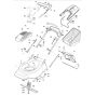 SP460 R - 2003 - 23-3781-92 - Mountfield Rotary Mower Grass Bag Diagram