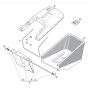 SP465 R - 2015-2018 - 299489038/M15 - Mountfield Rotary Mower Grass Bag Diagram