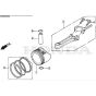 SP465 R - 2015-2018 - 299489038/M15 - Mountfield Rotary Mower Piston Diagram