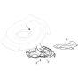 SP465 R - 2019-2021 - 299489038/M19 - Mountfield Rotary Mower Belt Protection Diagram
