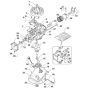 SP46 - 2020-2022 - 2L0482148/MTF - Mountfield Rotary Mower Engine Piston Crankshaft Diagram