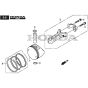 SP46 H - 2021-2022 - 2L0482138/MTF - Mountfield Rotary Mower Piston Diagram
