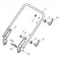SP535 HW - 2013 - 299536838/M12 - Mountfield Rotary Mower Lower Handle Diagram