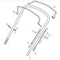 SP53 H - 2017-2019 - 295546038/WX - Mountfield Rotary Mower Upper Handle Diagram