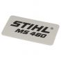 Genuine Stihl MS460 Model Plate - 1128 967 1513