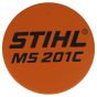 Genuine Stihl MS201C Model Plate - 1145 967 1503