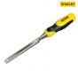 Stanley DynaGrip Bevel Edge Chisel with Strike Cap 12mm (1/2in) - 0-16-873