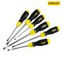 Stanley Cushion Grip Parallel/Flared/Phillips Screwdriver Set of 6 - 0-65-007