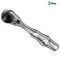 Wera 8001A Zyklop Mini Ratchet 1/4in Drive - 7073230001