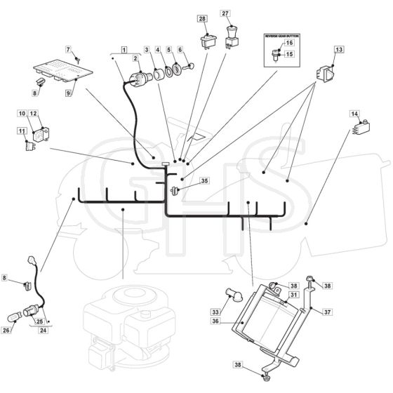 1435E - 2007 - 299954323/MO7 - Mountfield Ride On Mower Electrics Diagram