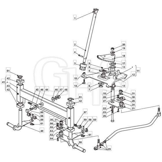 1435E - 2007 - 299954323/MO7 - Mountfield Ride On Mower Steering Diagram