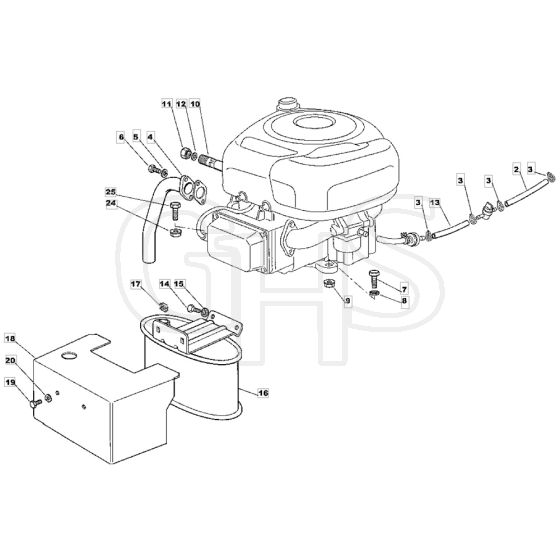 1436H - 2006 - 13-2683-11 - Mountfield Ride On Mower B&S Engine Diagram
