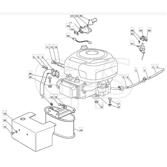 1436H - 2007 - 299964383/MO7 - Mountfield Ride On Mower B&S Engine Diagram