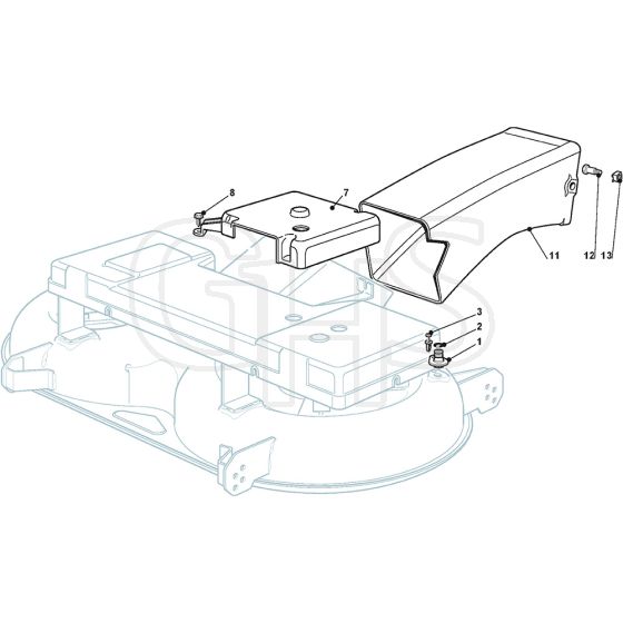 1440M - 2004-2005 - 299911333/MOU - Mountfield Ride On Mower Deck Cover Diagram