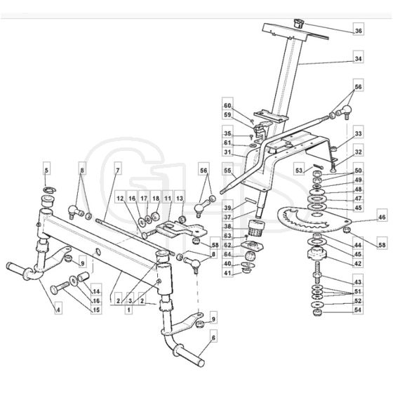 1636H - 2006 - 13-2679-11 - Mountfield Ride On Mower Steering Diagram