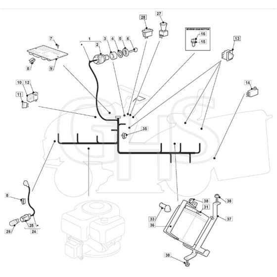 1636H - 2007 - 299964683/MO7 - Mountfield Ride On Mower Electrics Diagram