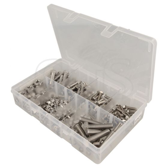 Universal Steel Fixings Set - M5 x 20mm - M10 x 40mm (270 Pieces)