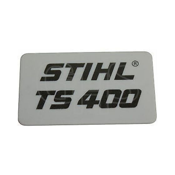 Genuine Stihl TS400 Model Badge - 4223 967 1500