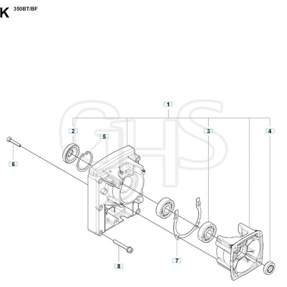 Husqvarna 350 BT - Piston / Crankshaft