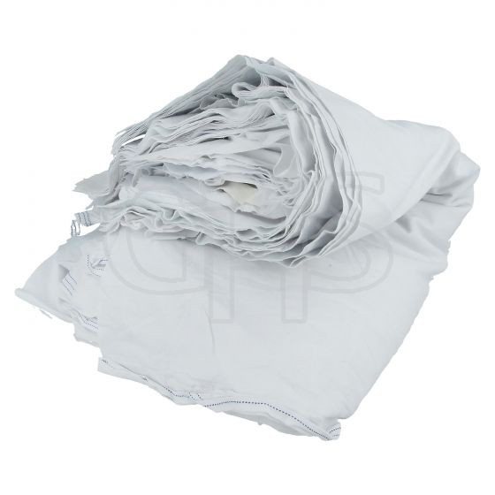Clean White Cotton Workshop Rags, 10kg Bag