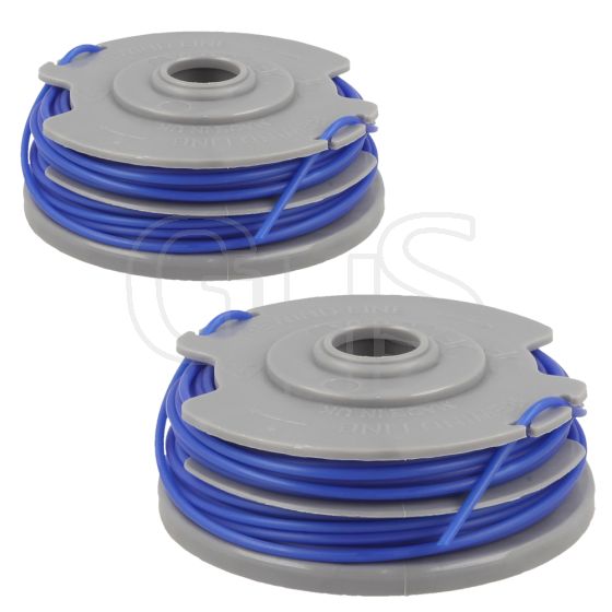 Flymo Multi-Trim 250, 300, Strimmer Spool & Line, Pack of 2 - 513 93 71-90