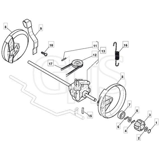 4620 PD - 2009 - 299274623/MEE - Mountfield Rotary Mower Transmission Diagram