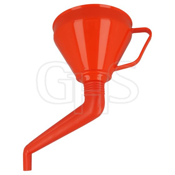  165mm Cranked Spout Plastic Funnel, with Removable Filter