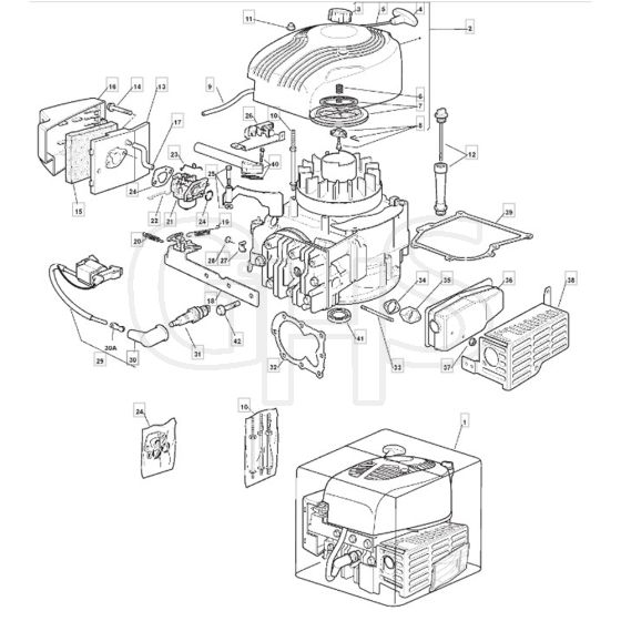 480R - 2006 - 292505043/MO6 - Mountfield Rotary Mower M150 Engine Diagram