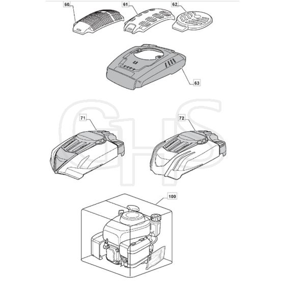 4810 PD - 2008 - 294485043/M08 - Mountfield Rotary Mower Engine - ST.WBE0701 Diagram