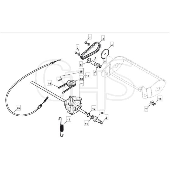 4810 R PD - 2008 - 294489043/M08 - Mountfield Rotary Mower Roller Diagram