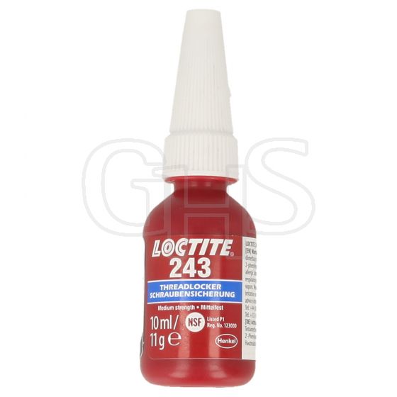 Genuine Loctite 243 Threadlocker, 10ml Bottle