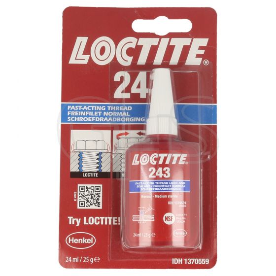 Genuine Loctite 243 Threadlocker, 24ml Bottle