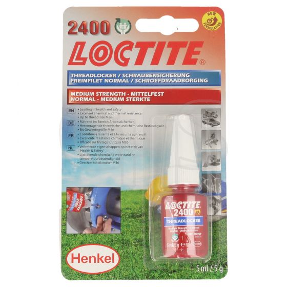 Genuine Loctite 2400 Threadlocker, 5ml Bottle
