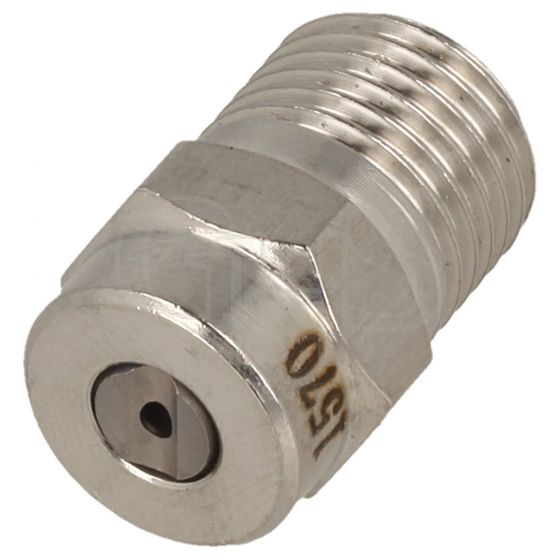 High Pressure Spray Nozzle (15 Degrees, Size 07) - 1/4" BSP