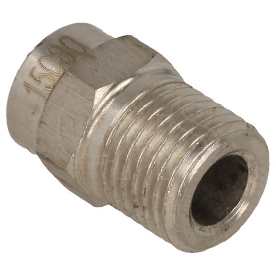 High Pressure Spray Nozzle (15 Degrees, Size 08) - 1/4" BSP