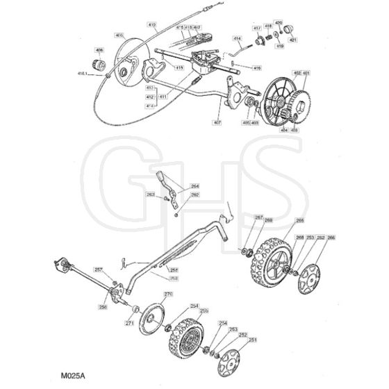 51 PD - 2003 - 23-5681-72 - Mountfield Rotary Mower Wheels Diagram