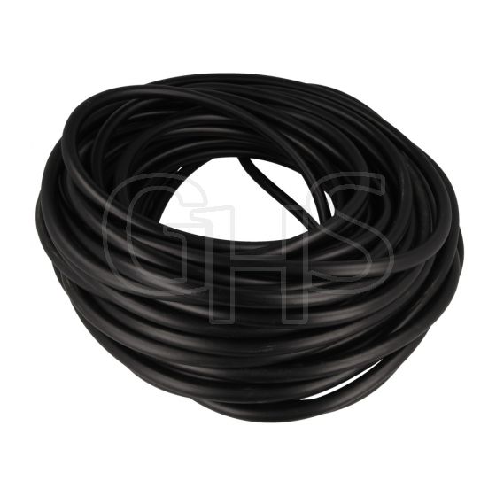 Black Rubber Fuel Hose Pipe (ID 9.5mm x OD 13mm x L 30 Metre 98ft) - Limited Stock Left