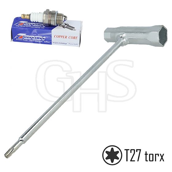 Spark Plug Spanner 13mm x 19mm  & Torch Spark Plug - TS410, TS420