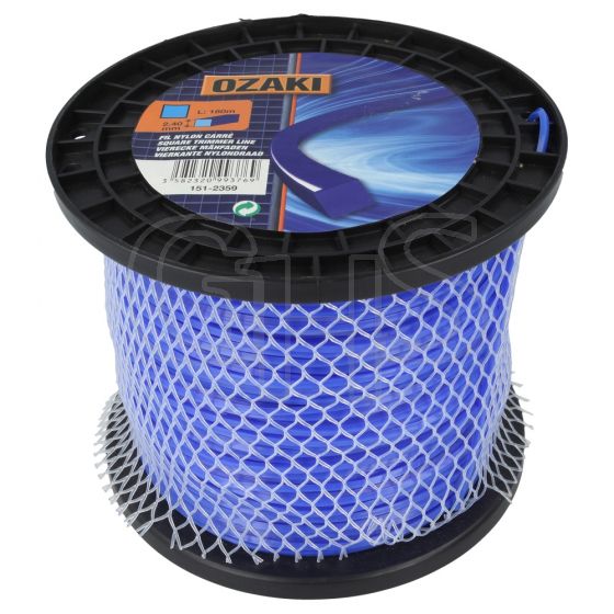 Genuine Ozaki 2.4mm x 180m Strimmer Line (Square)