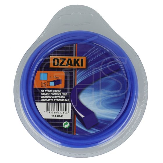 Genuine Ozaki 2.4mm x 15m Strimmer Line (Square)