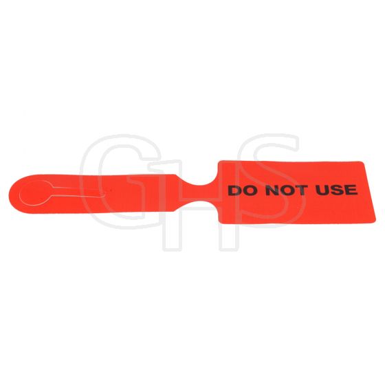 "Do Not Use" Loop Through Hire Tags, Pack Of 100