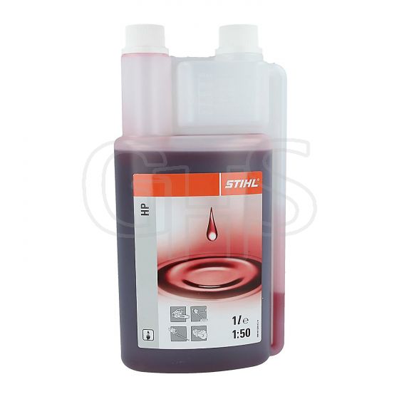 Genuine Stihl HP 2-Stroke Oil, 1 Litre (With Measure) - 0781 319 8411