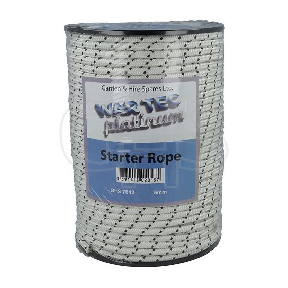 WAR TEC Platinum Starter Rope, 5.0mm x 100 Metres