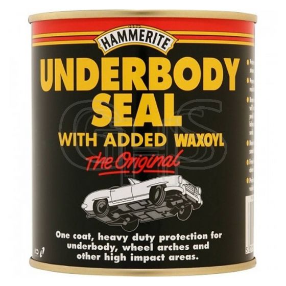 Genuine Hammerite Underbody Seal With Waxoyl Black 500ml