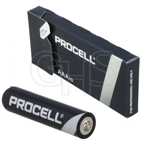 Duracell Professional Procell Batteries, AAA Type, Box of 10