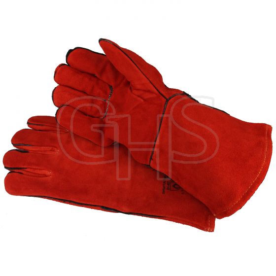 Welding Gauntlets (Red Leather)                