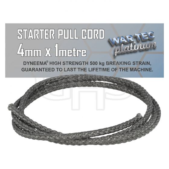 WAR TEC Platinum Starter Cord, 4.0mm x 1.5 Mtr