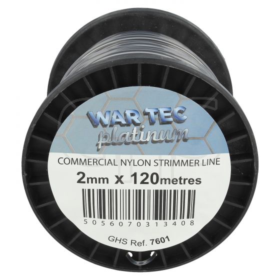 WAR TEC Platinum 2.0mm x 120m Strimmer Line (Round)