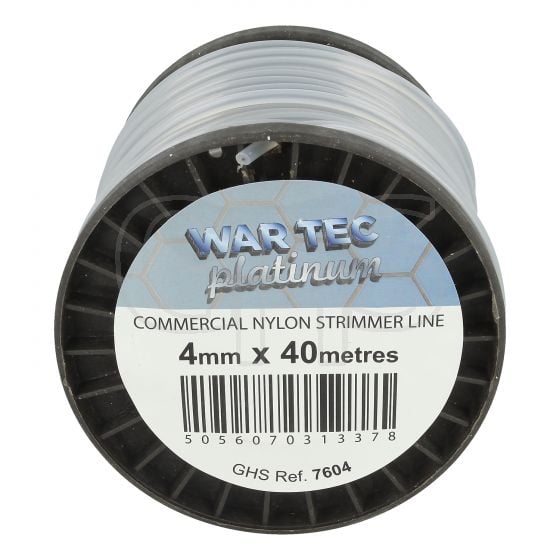 WAR TEC Platinum 4.0mm x 40m Strimmer Line (Round)